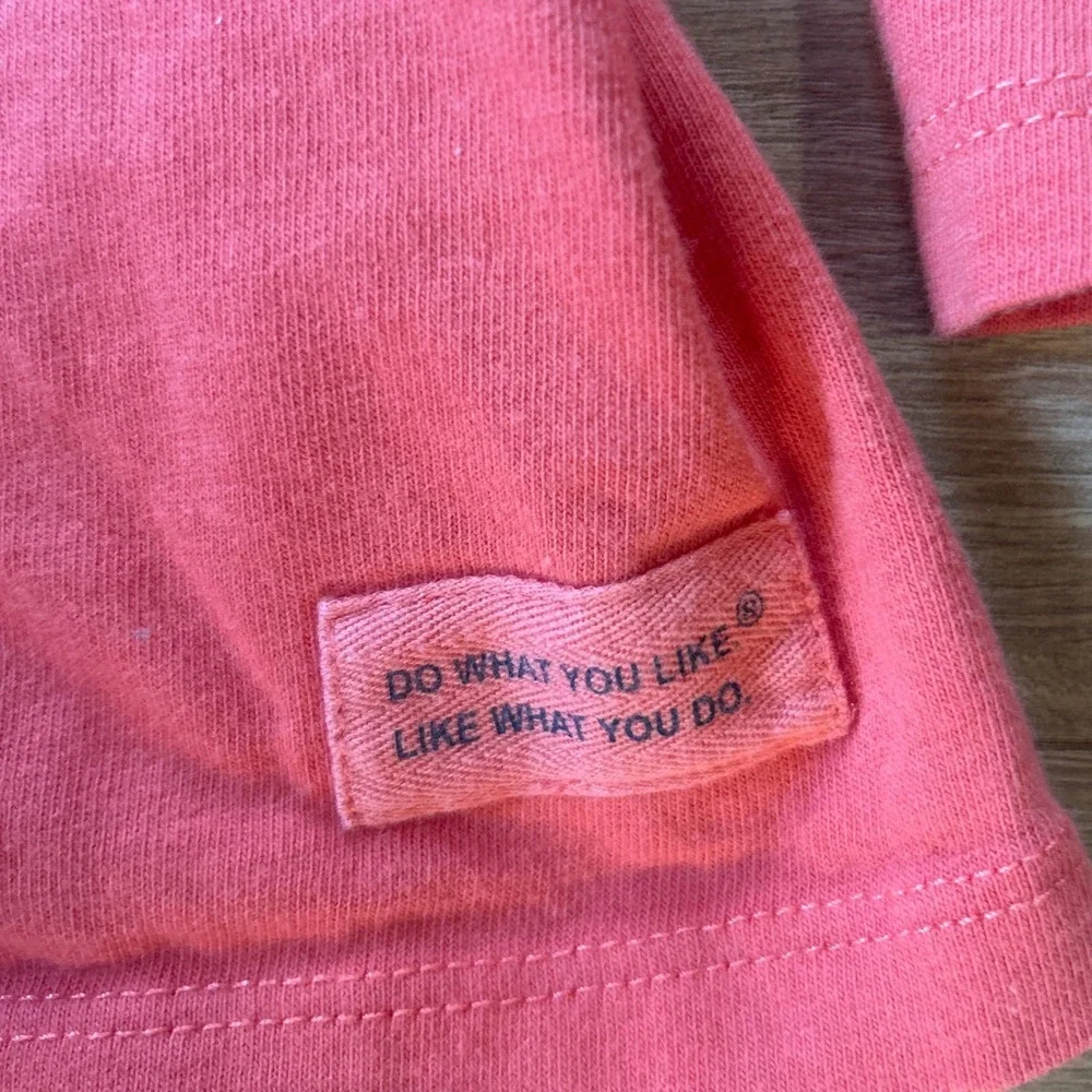 Life is Good Womens Coral Pink We Time Adirondack Chair Long Sleeve  L